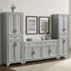 3 Piece Sideboard & Sideboard Set, Modern Farmhouse Design Complements Traditional Décor 15"D x 108.5"W x 67.75"H, Sideboards